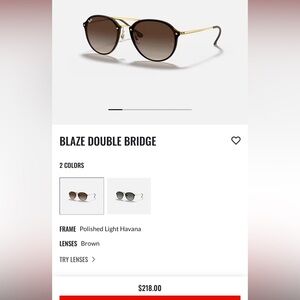 Ray-Ban Blaze Double Bridge Unisex Sunglasses